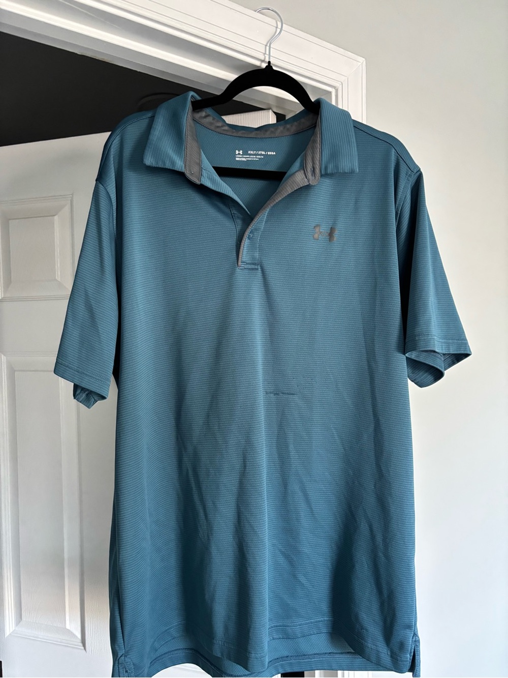 2X Tall Under Armour Blue/Teal Polo